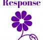 Response, Inc logo, a purple daisy on a white background with "Response" over it